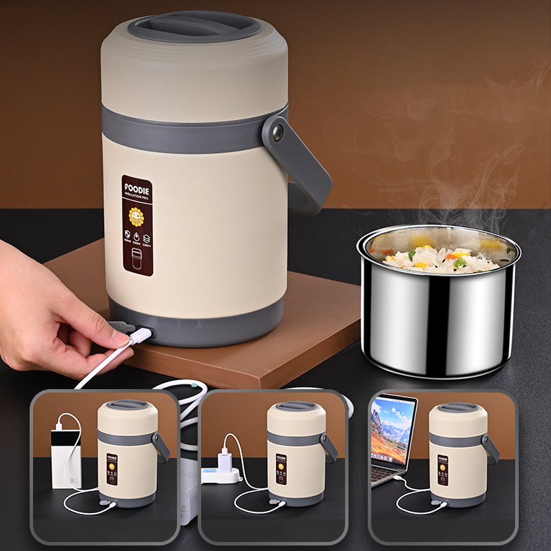 USB Electric Heated Lunch Boxe - Baby Food Warmer ulasan dan harga