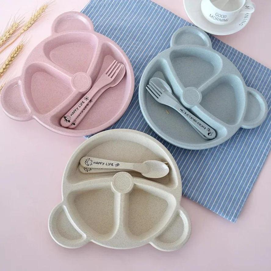 1 Set Baby Bowl Spoon Fork Set - Baby Food Menu ulasan dan harga