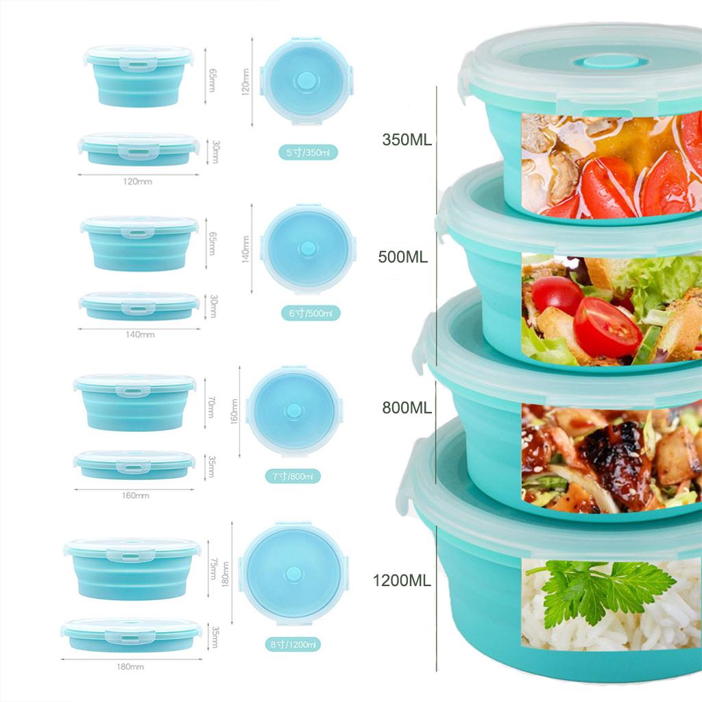 Collapsible Silicone Bowl with - Baby Food Vegetables ulasan dan harga